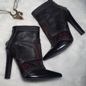 Vintage by Jeffery Campbell black mesh heels